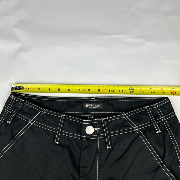 True Religion Brand Jeans Cargo Pants. Jet Black, Style 108335 . Men's Sz 30 - Picture 9 of 12
